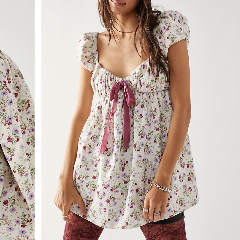 NWT Free People Gaia Printed Tunic, XS